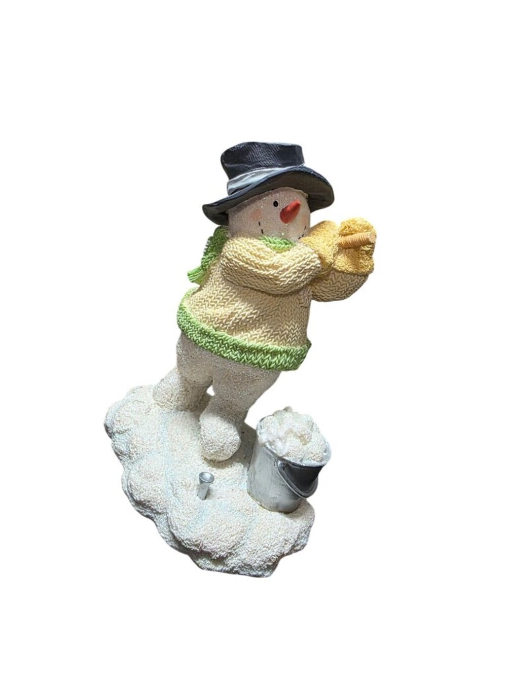 Russ Berrie Snowman Golf Dreaming of a Green Christmas Figurine